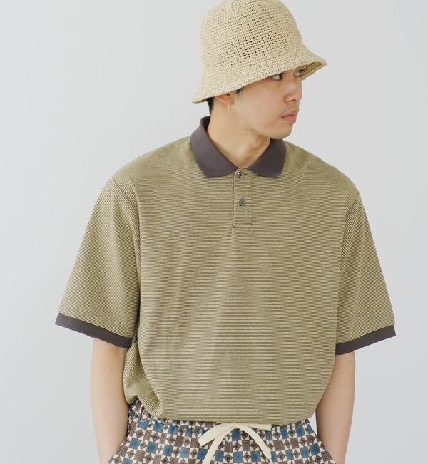 WHIMSIC】MICRO BORDER POLO SHIRT|Kastane(カスタネ)の通販｜アイルミネ