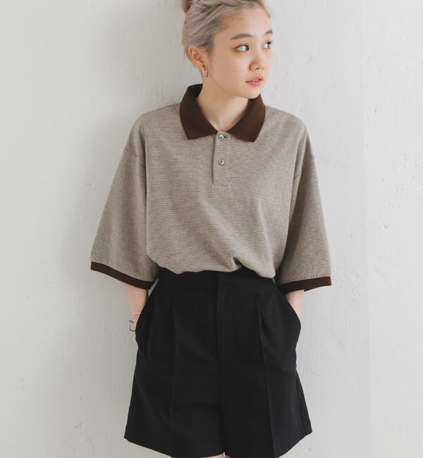 WHIMSIC】MICRO BORDER POLO SHIRT|Kastane(カスタネ)の通販｜アイルミネ