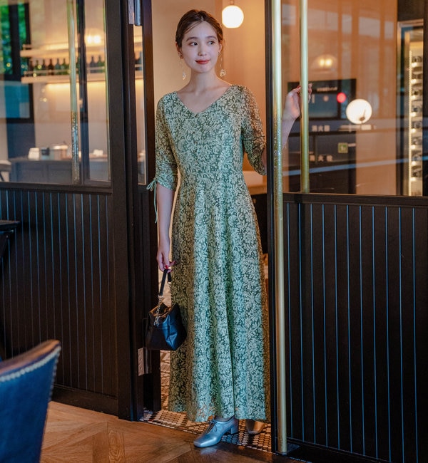 オケージョンドレス/結婚式】Uneven bicolor dress|Kastane(カスタネ ...