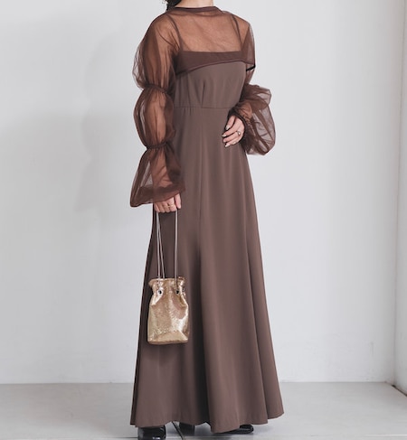 Kastane（カスタネ）の「【オケージョンドレス/結婚式】Bell sleeve color dress（ワンピース）」 - WEAR