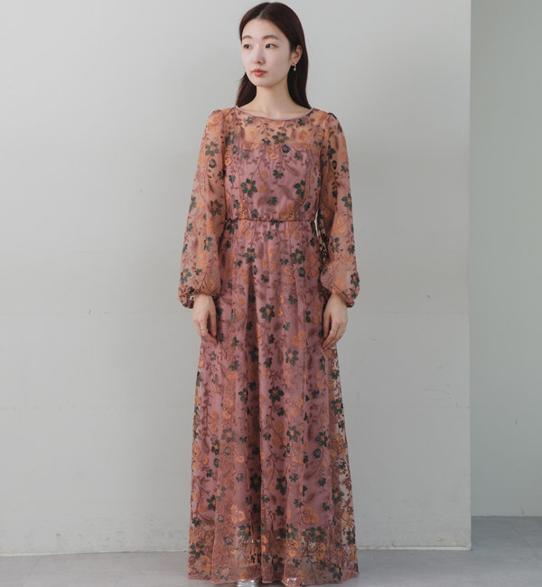 オケージョンドレス/結婚式】embroidery organdy dress|Kastane 