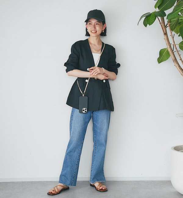 予約【MONN.:. (モン)・新色販売開始！】slit DENIM|RIVE DROITE 