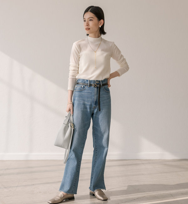 リヴドロワ RIVE DROITE MONN(モン) slit DENIM-