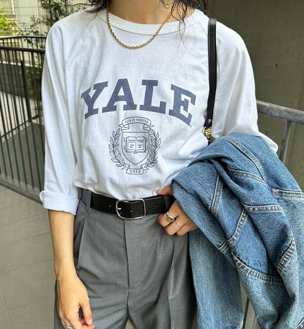 YALE ラグランtシャツ