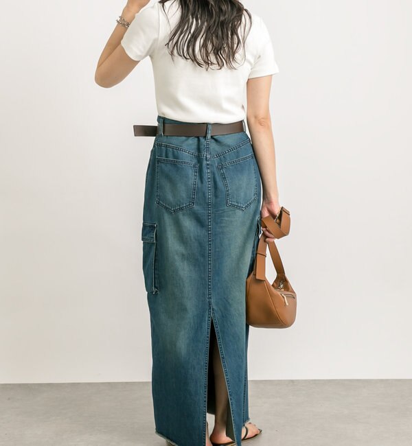 予約【MONN.:.(モン)】Light DENIM SKIRT|RIVE DROITE(リヴドロワ)の ...