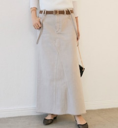 予約【MONN.:.(モン)】LOOSE DENIM SKIRT