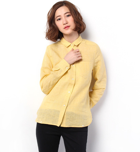 トップリネンシャツ