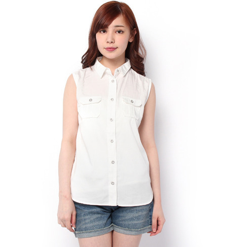 デニムノースリシャツ