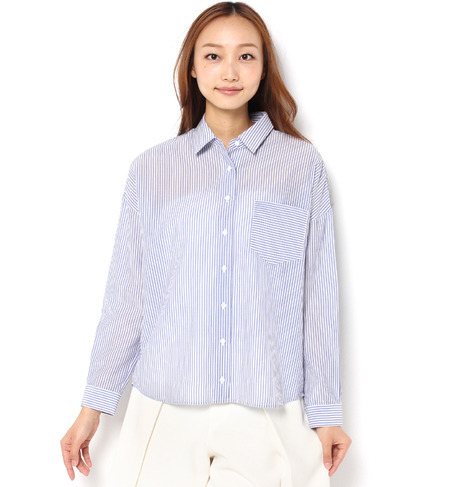 ドルマンストライプシャツ