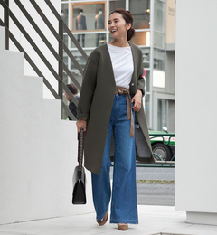 【ガリャルダガランテ/GALLARDAGALANTE】 ボンディングVネックコート [送料無料]