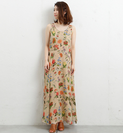 【ガリャルダガランテ/GALLARDAGALANTE】 【surefeel】シルクボタニカルドレス [送料無料]