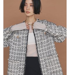 【WEB限定/リバイバル】ツイードクルーネックジャケット