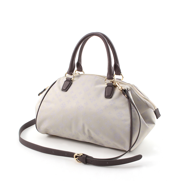 レザーパイピングボストンバッグ