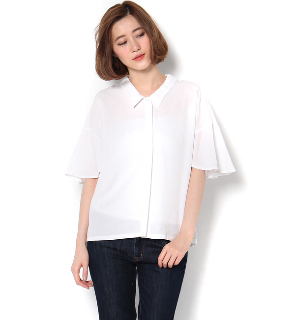 【Omekashi】テンセルケープシャツ