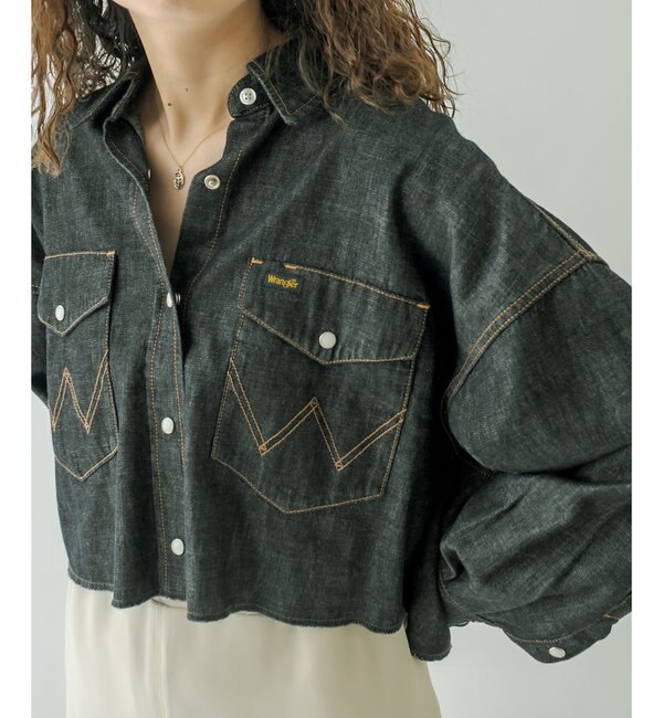 Wrangler別注ショートシャツジャケット|mystic(ミスティック)の通販