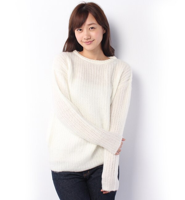 モヘア風起毛加工KNIT