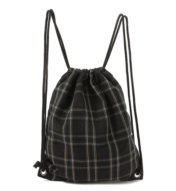 チェックナップサック