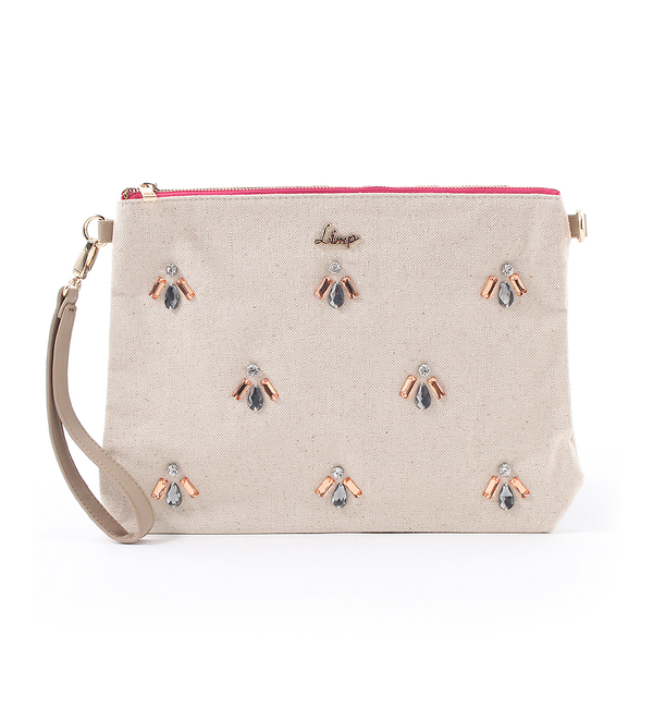 ビジュー付き2WAYクラッチ