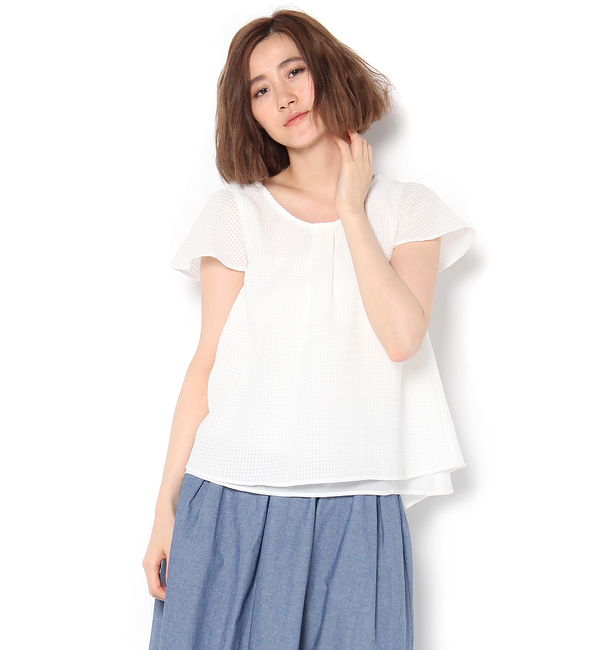 袖フリルTOPS