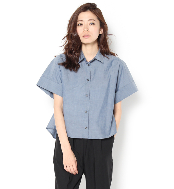 先染め綿インディゴ80'sタイプライターSH