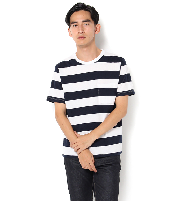 【チャオパニック/Ciaopanic】 梨地ボーダーTee [送料無料]
