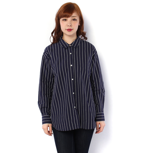 ストライプビッグシャツ