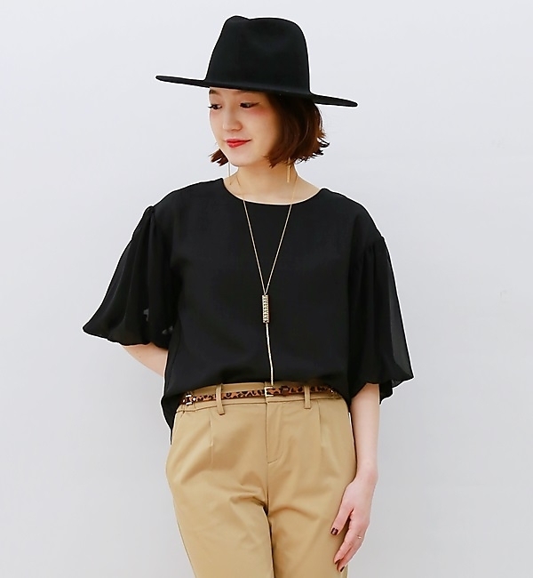 バルーンスリーブブラウス