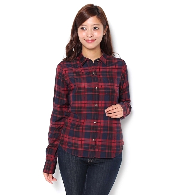 【ラウンジドレス/Loungedress】 チェックシャツ [送料無料]