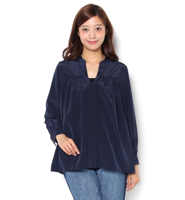 【ラウンジドレス/Loungedress】 ギャザーブラウス [送料無料]