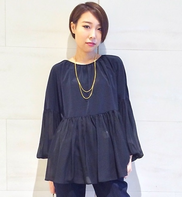 【ラウンジドレス/Loungedress】 ボリュームブラウス [送料無料]