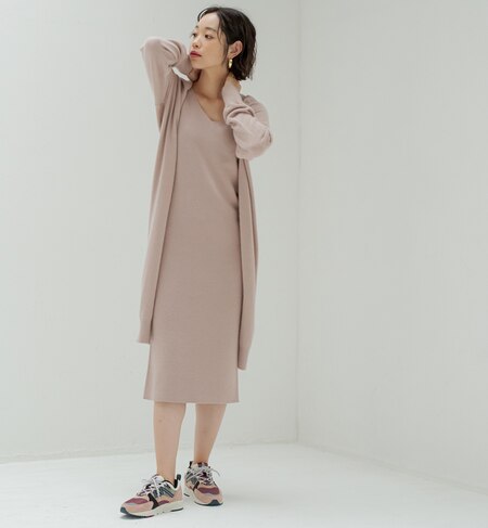 アンゴラニットセットワンピース Loungedress ラウンジドレス の通販 アイルミネ