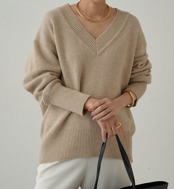 WOOL Vニット