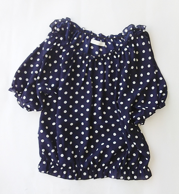 ビスチェ付ドットチュニック