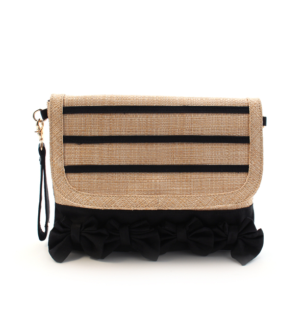 雑材リボンクラッチ