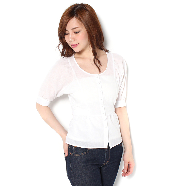 前開きリボンチュニック