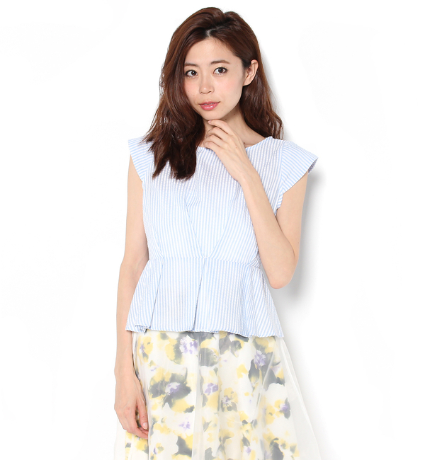 ストライプペプラムP/O