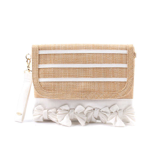 雑材リボンクラッチ