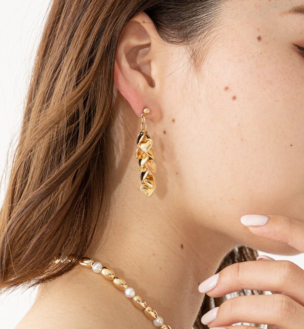 ミニハートロングピアス|Chico(チコ)の通販｜アイルミネ