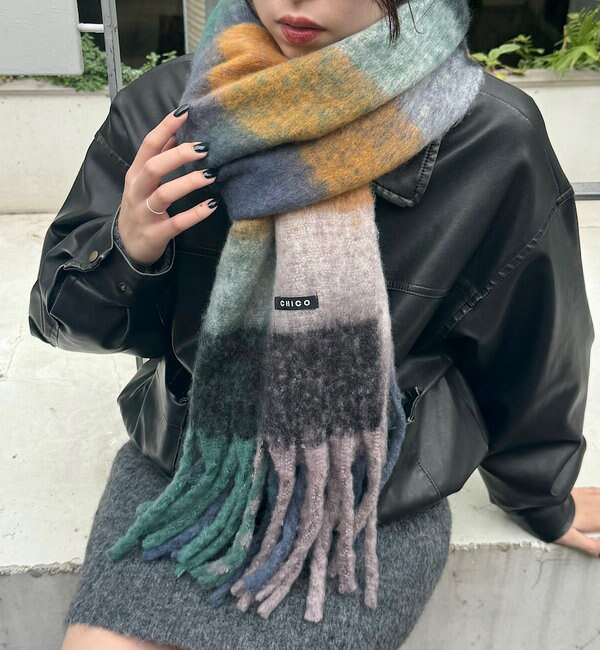 やっぱりこれが使える 柄アソートチェックストール（ストール・マフラー） | SHOO・LA・RUE（シューラルー）| ワールド オンラインストア |  WORLD ONLINE STORE