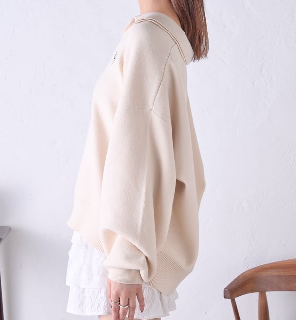 ダブルカラースキッパーニット|Chico(チコ)の通販｜アイルミネ