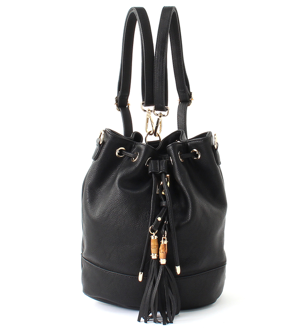 バンブータッセル巾着2wayリュック