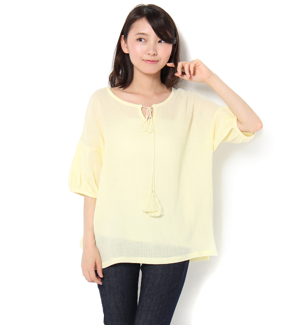 ガーゼフリンジチュニック