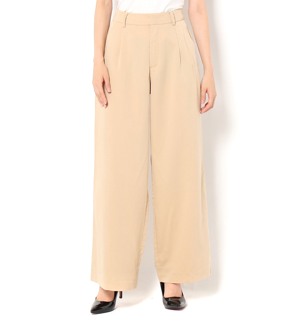 【フーズフーギャラリー/WHO’S WHO gallery】 【58KHAKI】TRワイドスラックス [送料無料]