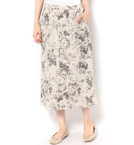 【ニーム/NIMES】 Paris Rose Flare skirt [送料無料]