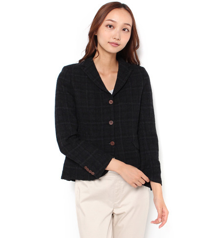 【ニーム/NIMES】 ウールボイル check JACKET [送料無料]