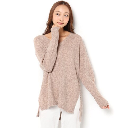 【ニーム/NIMES】 7GG Alpaca Wool V/N KNIT TOP [送料無料]