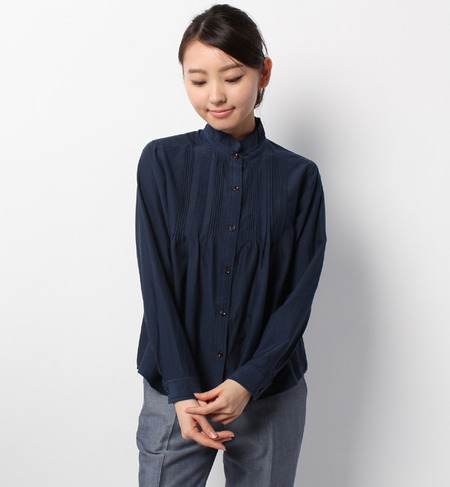 C/Silkローン ピンタックSH