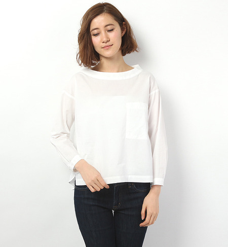 Blanc et Bleu ボートネックP/O