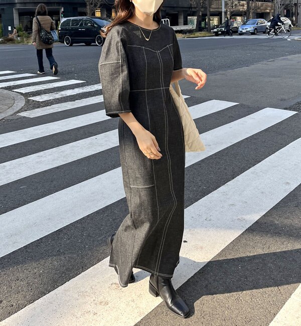 パネル切替ステッチワンピース|CAPRICIEUX LE'MAGE(カプリシュ ...