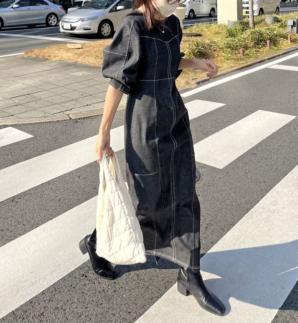 パネル切替ステッチワンピース|CAPRICIEUX LE'MAGE(カプリシュ ...